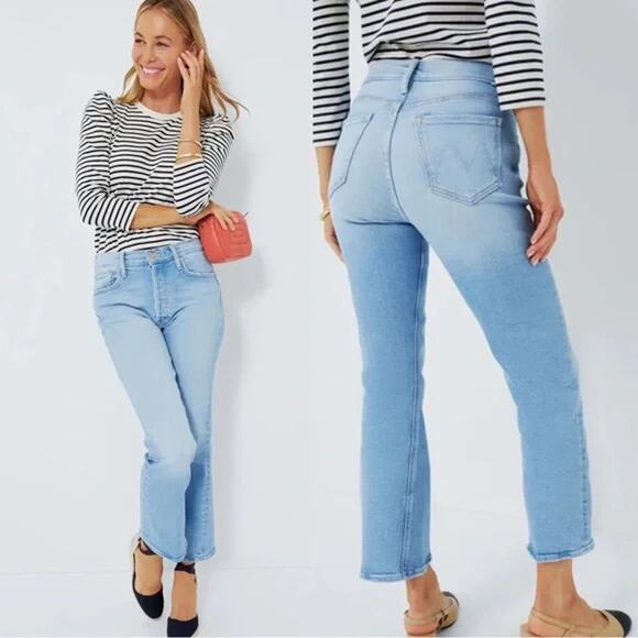 MOTHER The Tripper Ankle Jeans In Cat Daddy Size 29 Light Wash - Picture 1 of 11